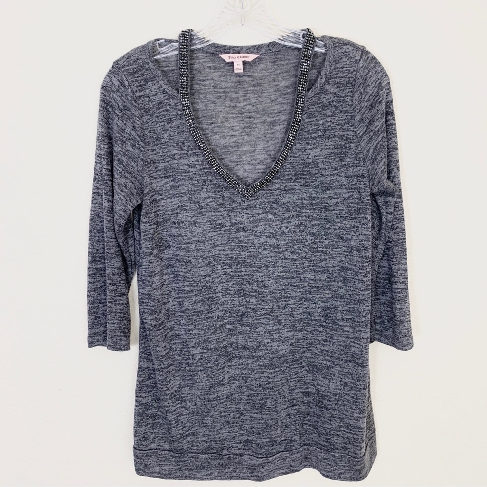 Juicy Couture Bling Neck Blouse